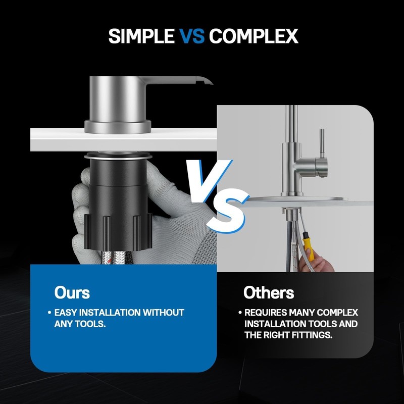 High Arc Pull Out Kitchen Faucet - Stainless Steel, Single Handle, Pull Down Spr gallery