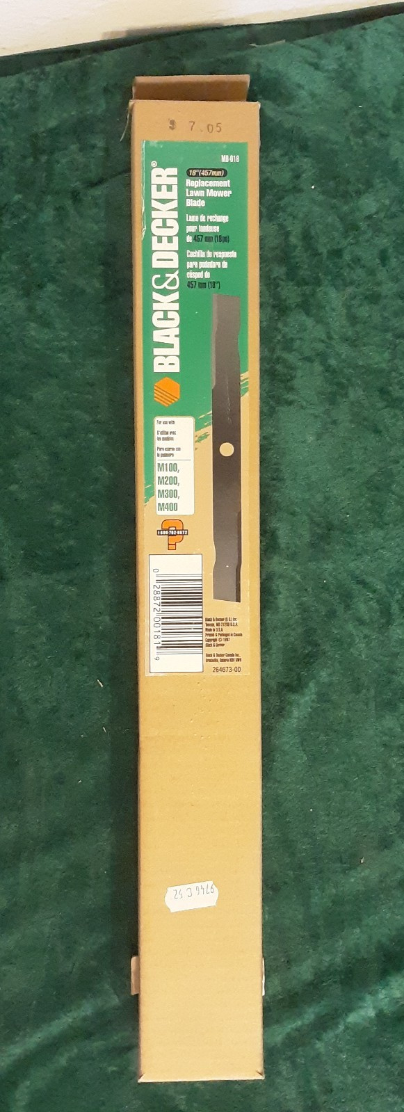OEM Black & Decker MB-018 Mulching Mower Blade - New Old Stock gallery