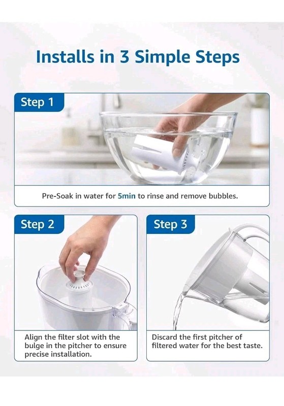 FilterLogic Pitcher Water Filter, Replacement for Brita® Classic (6 packs) gallery