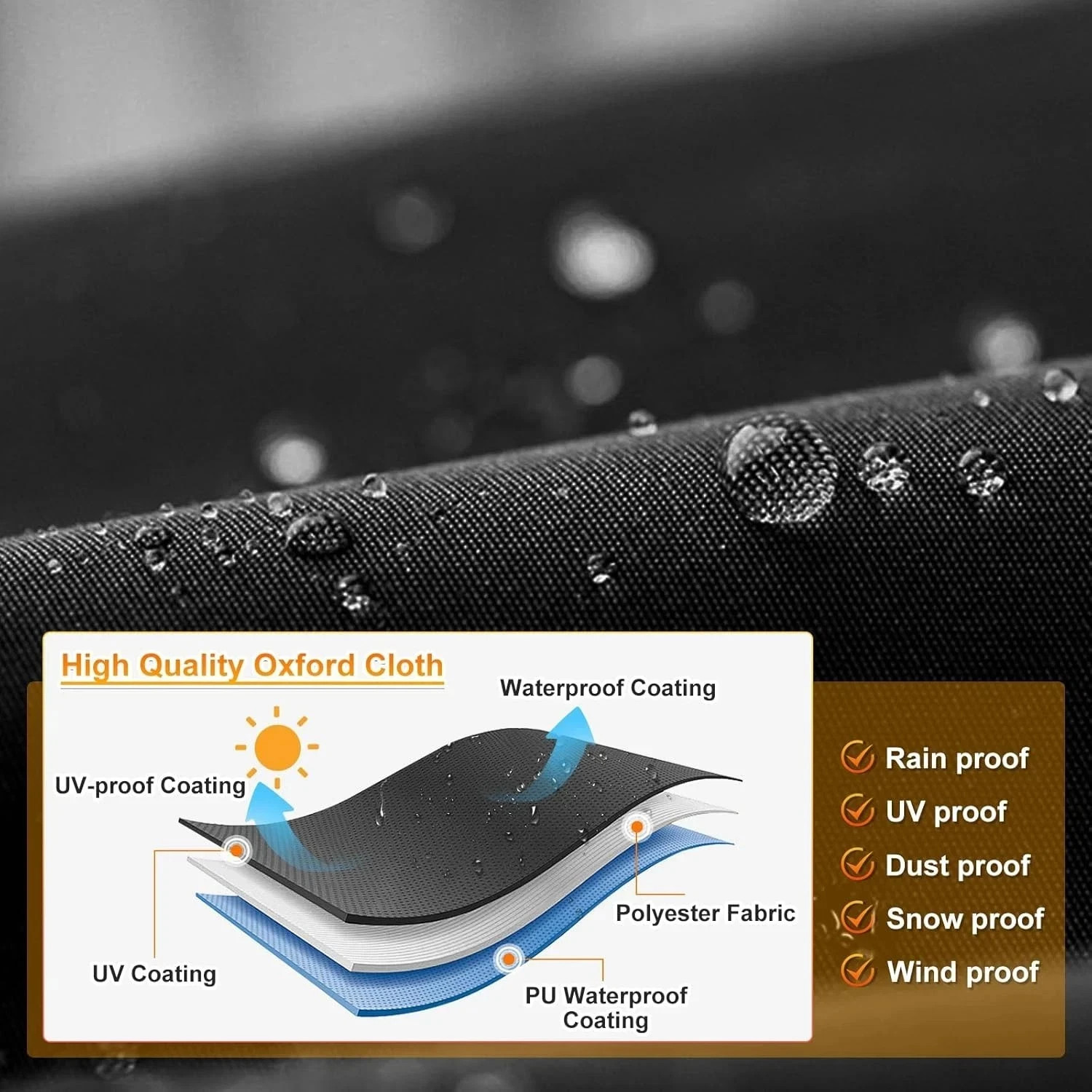 Cover, Waterproof Heavy Duty 4 Wheeler Cover Quad Cover All Season Weather XXL gallery