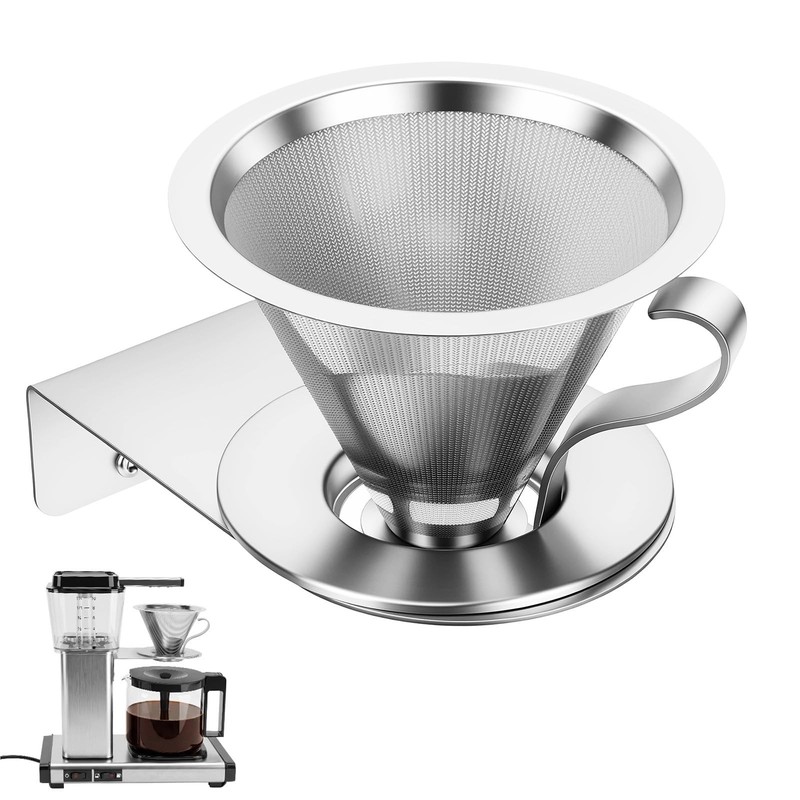 Reusable #4 Coffee Filter for Technivorm Moccamaster, Stainless Steel Funnel Hol gallery