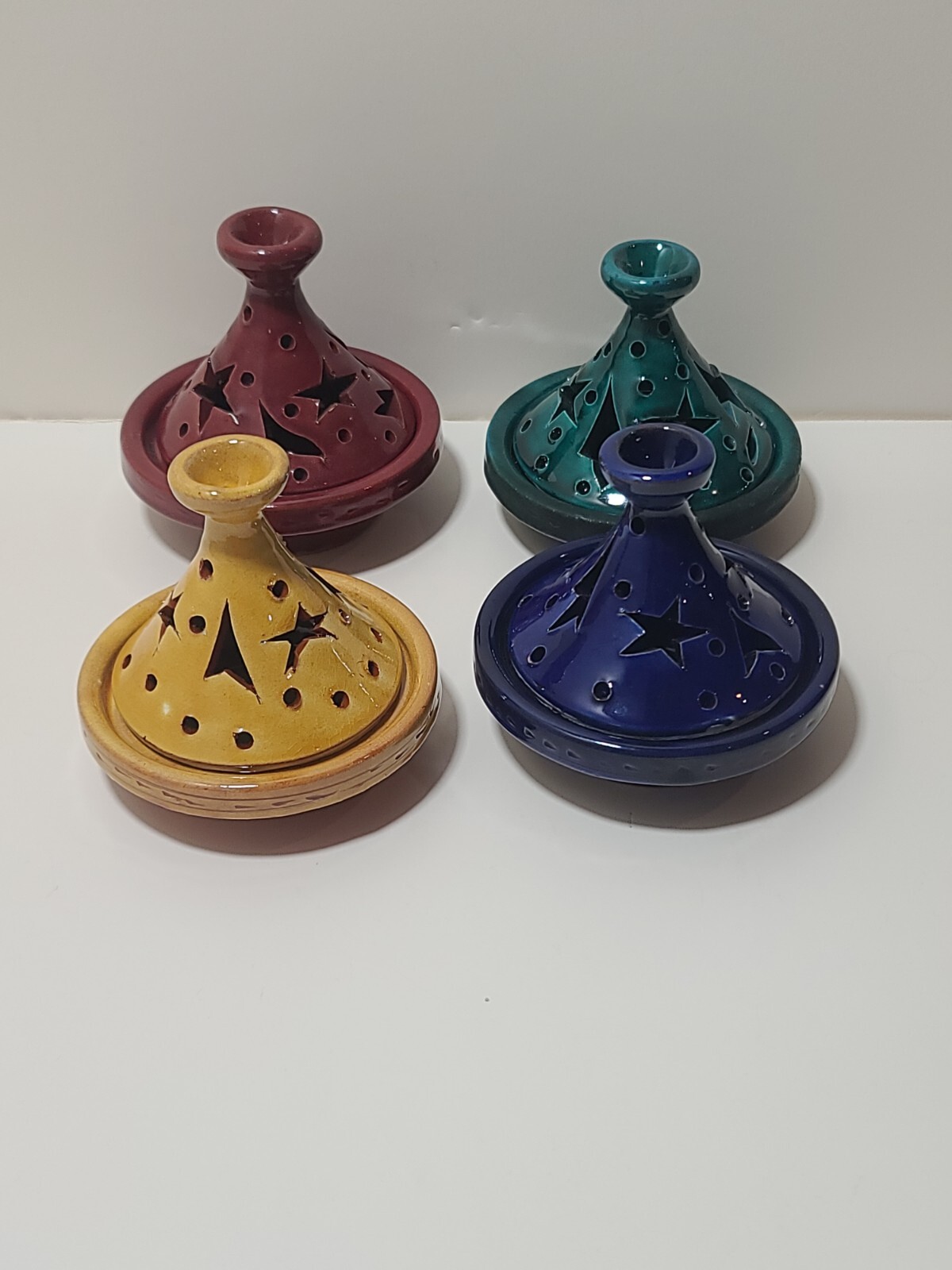 4. Ceramic Tajine Moroccan handcrafted beautiful 4" gallery