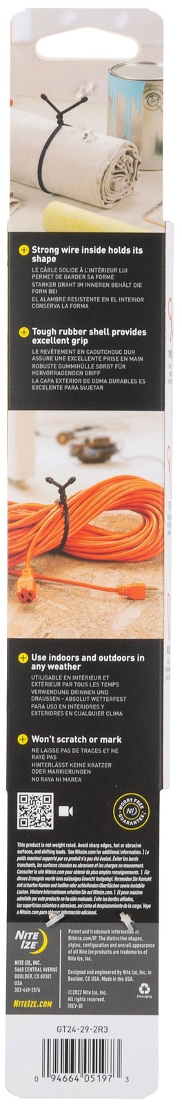 Nite Ize 2-Pack Gear Tie Reusable Rubber Twist Tie, 24" - Coyote gallery