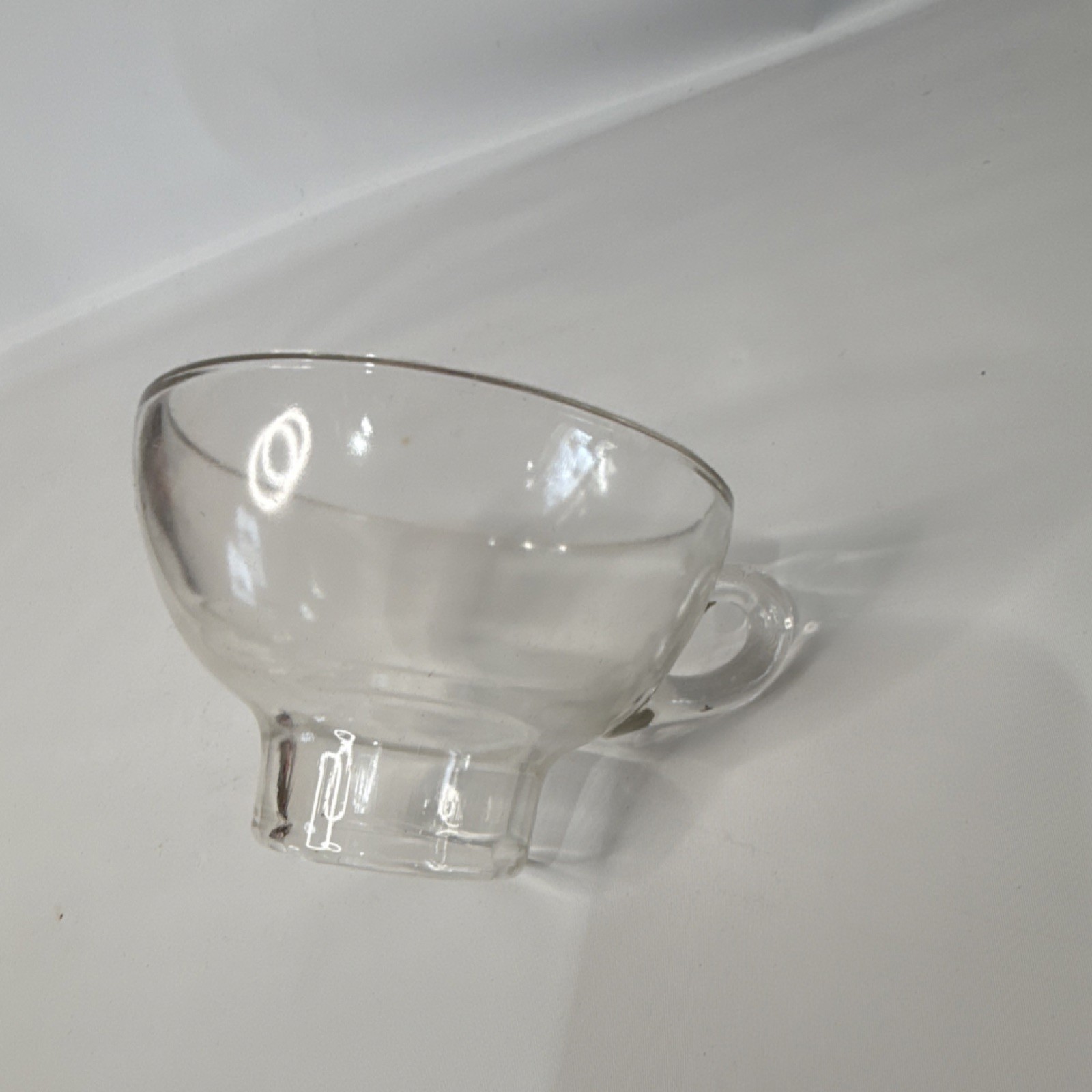 Clear Glass Kitchen Funnel with Handle, Medium Size, Reusable, Single Item Set gallery