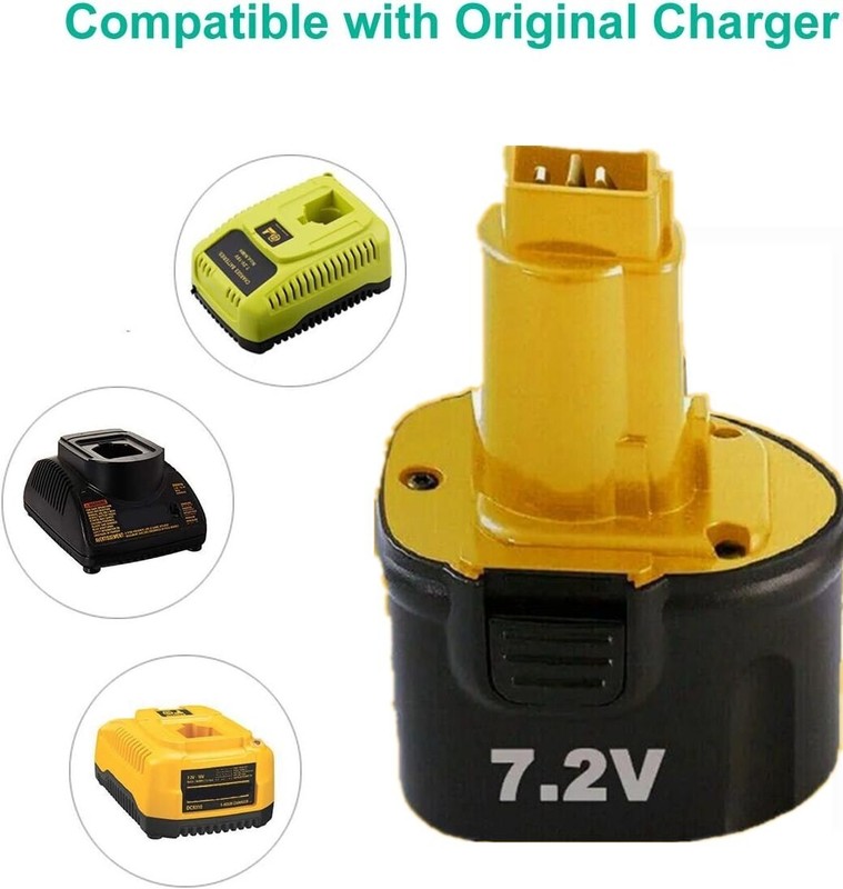 Replacement For Dewalt DW9057 7.2Volt NiMH Battery DW920 DE9057 DE9085 /Charger gallery