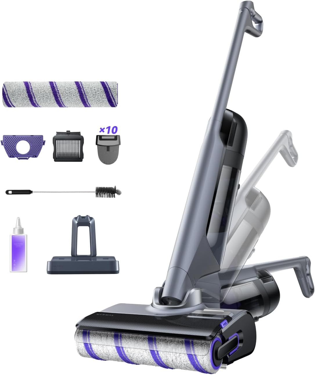S30 Pro Cordless Wet Dry Vacuum Cleaner with 20000Pa Suction and Self-Cleaning gallery