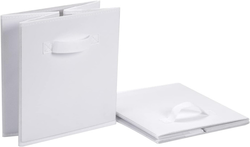 Cube Organizer Storage Bins Handles, Collapsible Fabric, Pack of 6, 10.5"X10.5"X gallery