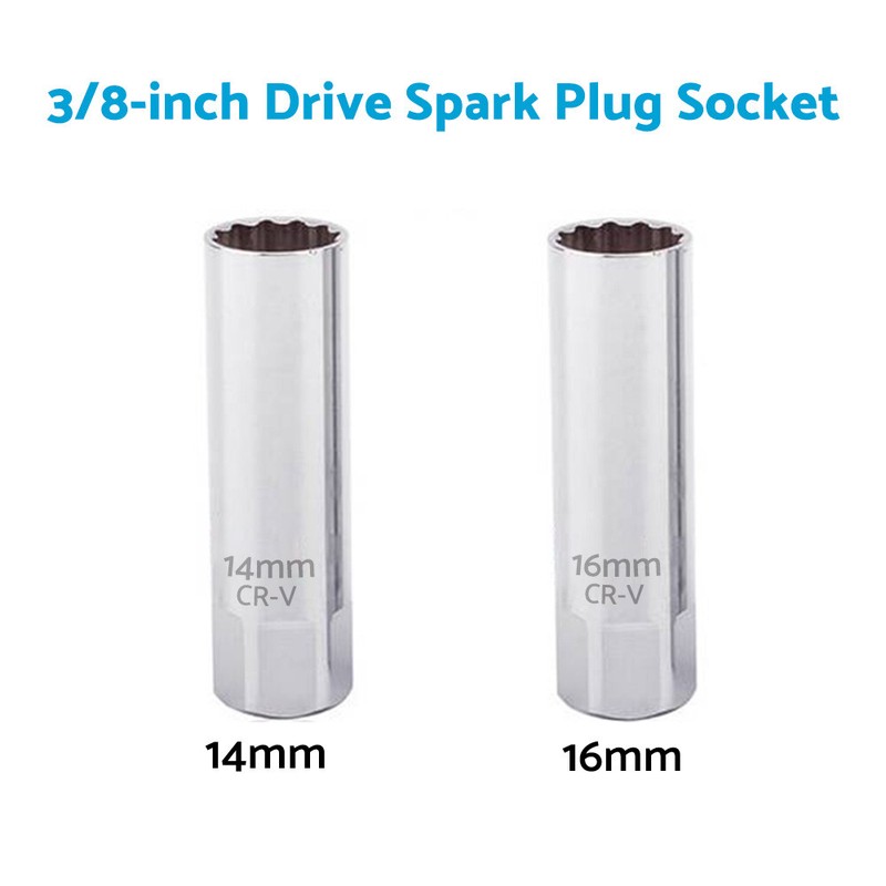 12 Point 14mm/16mm Spark Plug Socket Deep Thin Wall Removal 3/8" Drive Auto Car gallery
