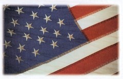 Simple ANYTIME Blank Inside Card, American Flag by Premium Greetings + Envelope