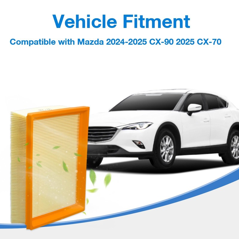 Engine Air Filter Compatible with Mazda CX-90 2024-2025, CX-70 2025, Replaces... gallery