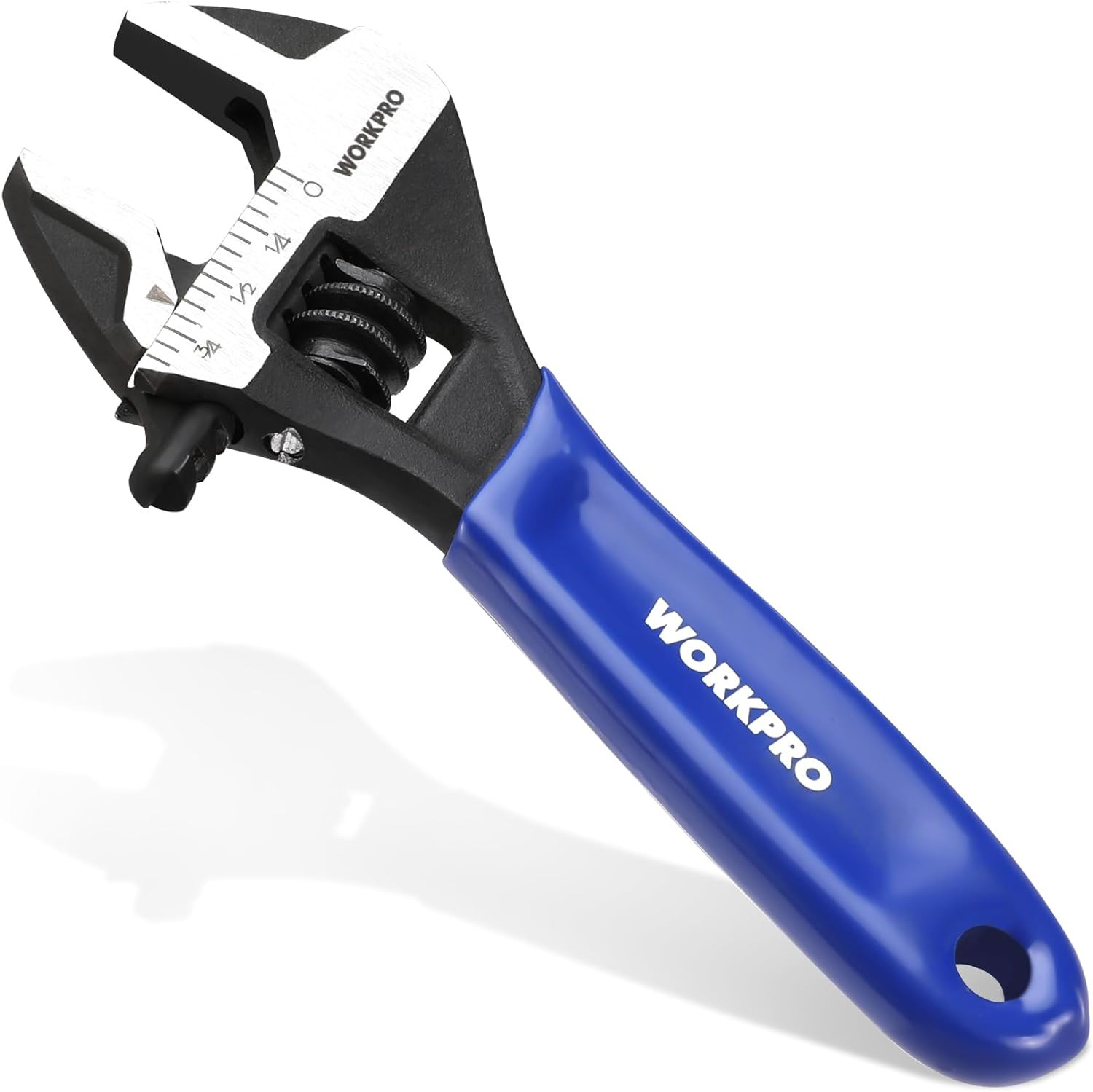 4-Inch Mini Adjustable Wrench, Cr-V Steel Wide Jaw Black Oxide Wrench for Small gallery