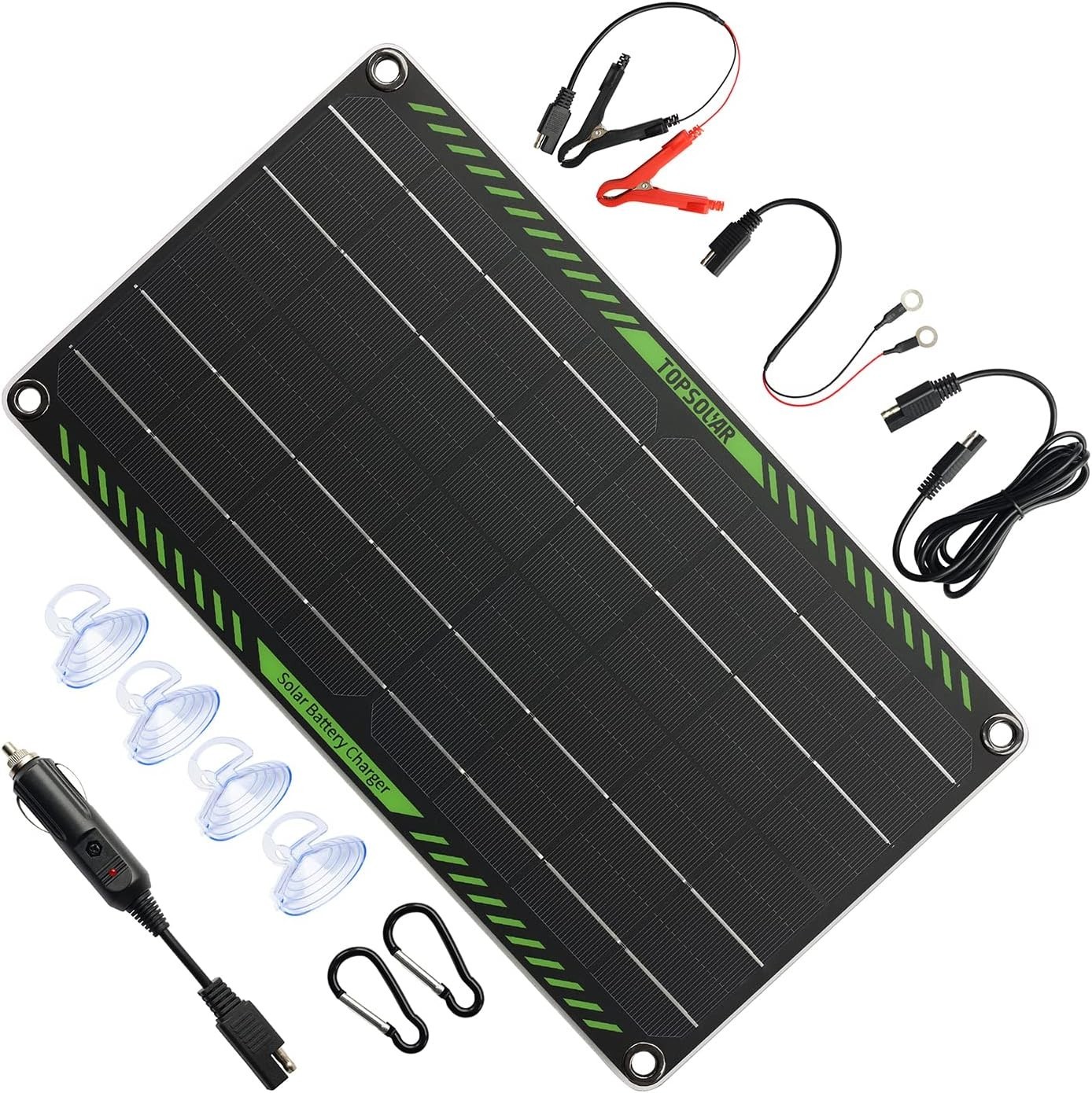 10W Solar Battery Maintainer Waterproof Car RV Boat Charger 12V Tender Trickle gallery