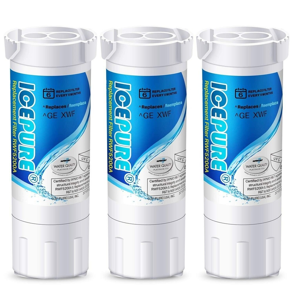 ICEPURE XWF (𝐍𝐎𝐓 𝐗𝐖𝐅𝐄) Water Filter Replacement for GE XWF, WR17X30702