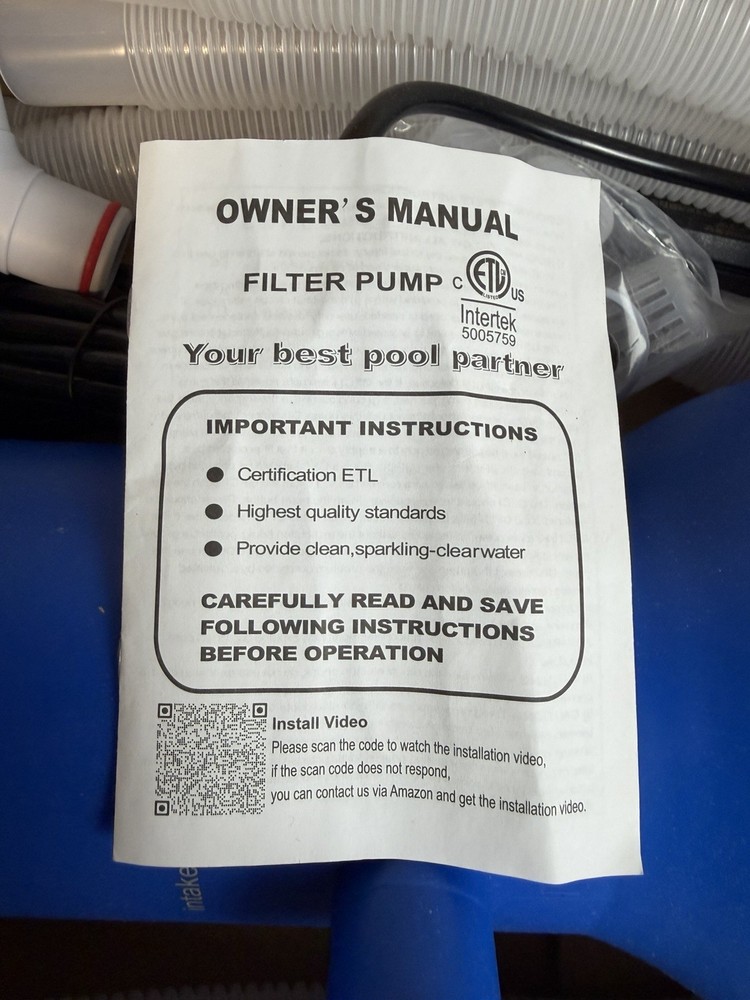 Pool Pump and Filter Above Ground, 1000 Gallon Swimming Filter Cartridge Pumps gallery