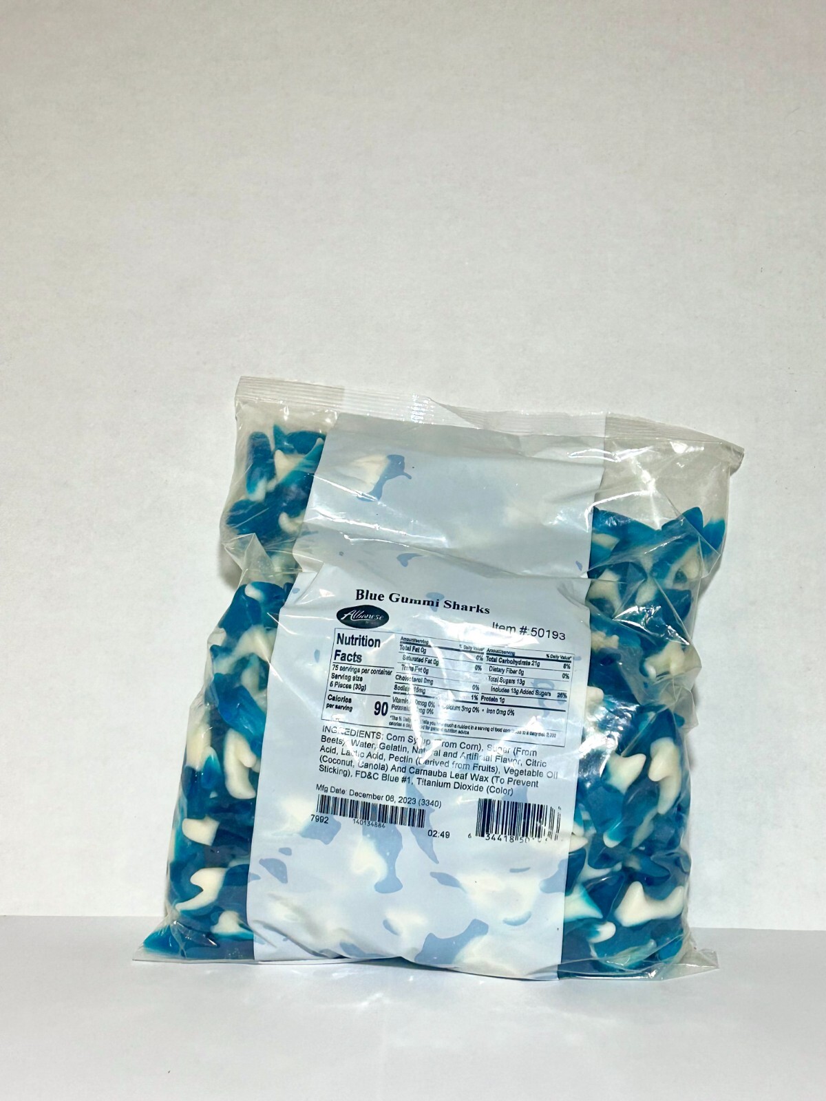 Blue Raspberry Gummy Shark Candy 8oz 1LB 2LB 3LB 4LB 4.5LB Fresh Sharks gallery