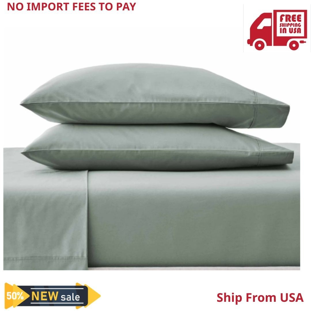 Better Homes & Gardens Cool & Crisp 4-Piece 300 Thread Count Green River Cotton gallery