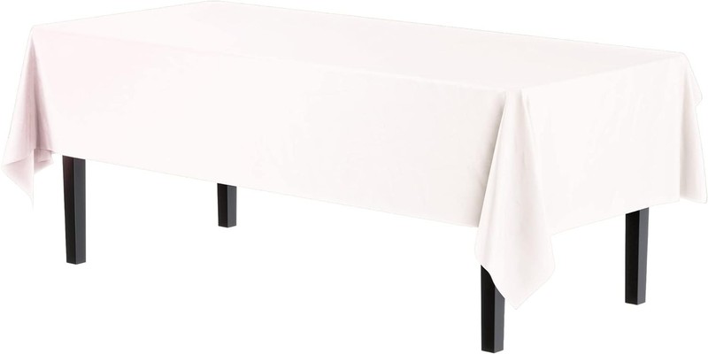 Exquisite 6-Pack Plastic Tablecloth 54in. x 108in. Rectangle Plastic Table C... gallery