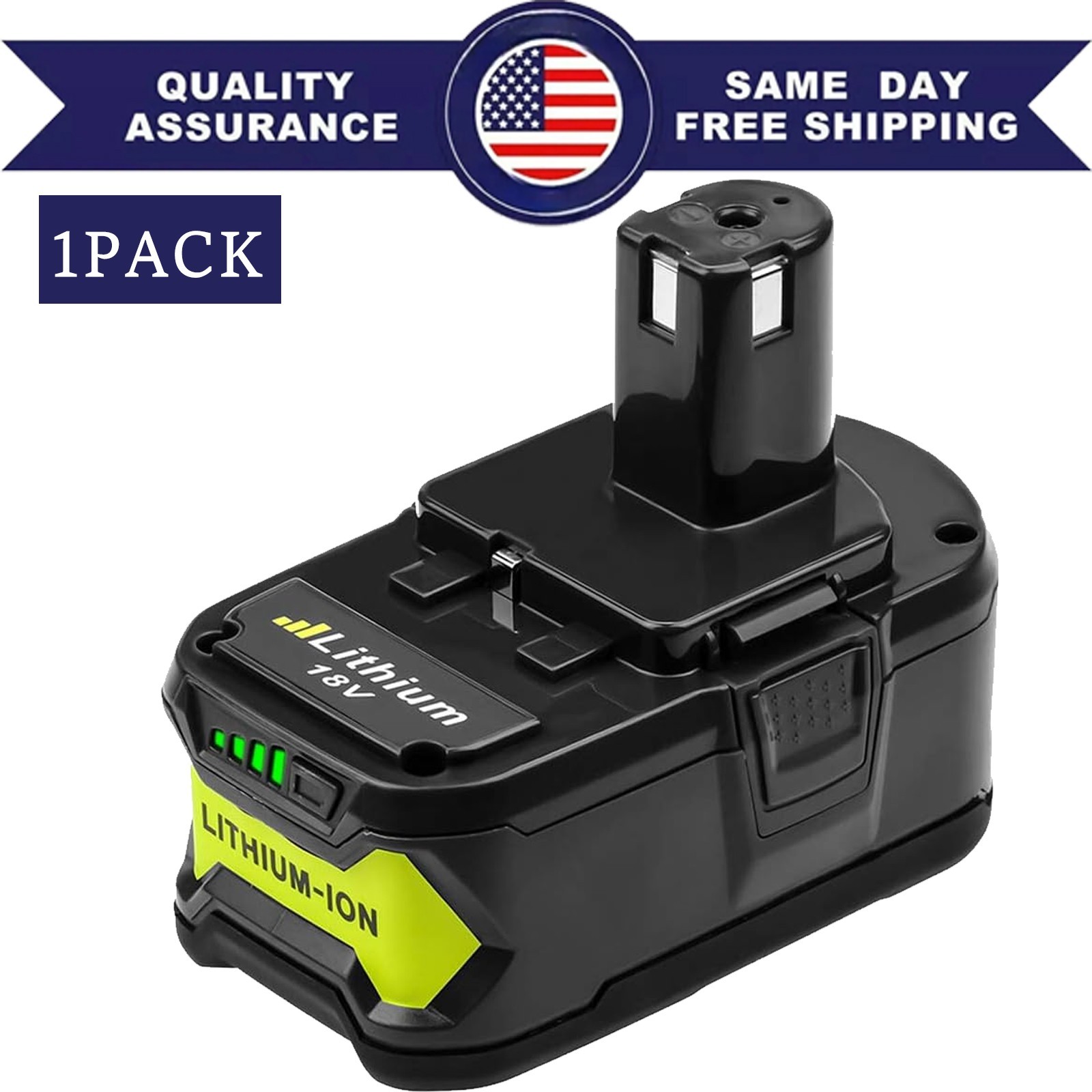 6.0Ah 18V Battery P108 One Plus For RYOBI 18 Volt High Capacity Lithium-Ion New gallery
