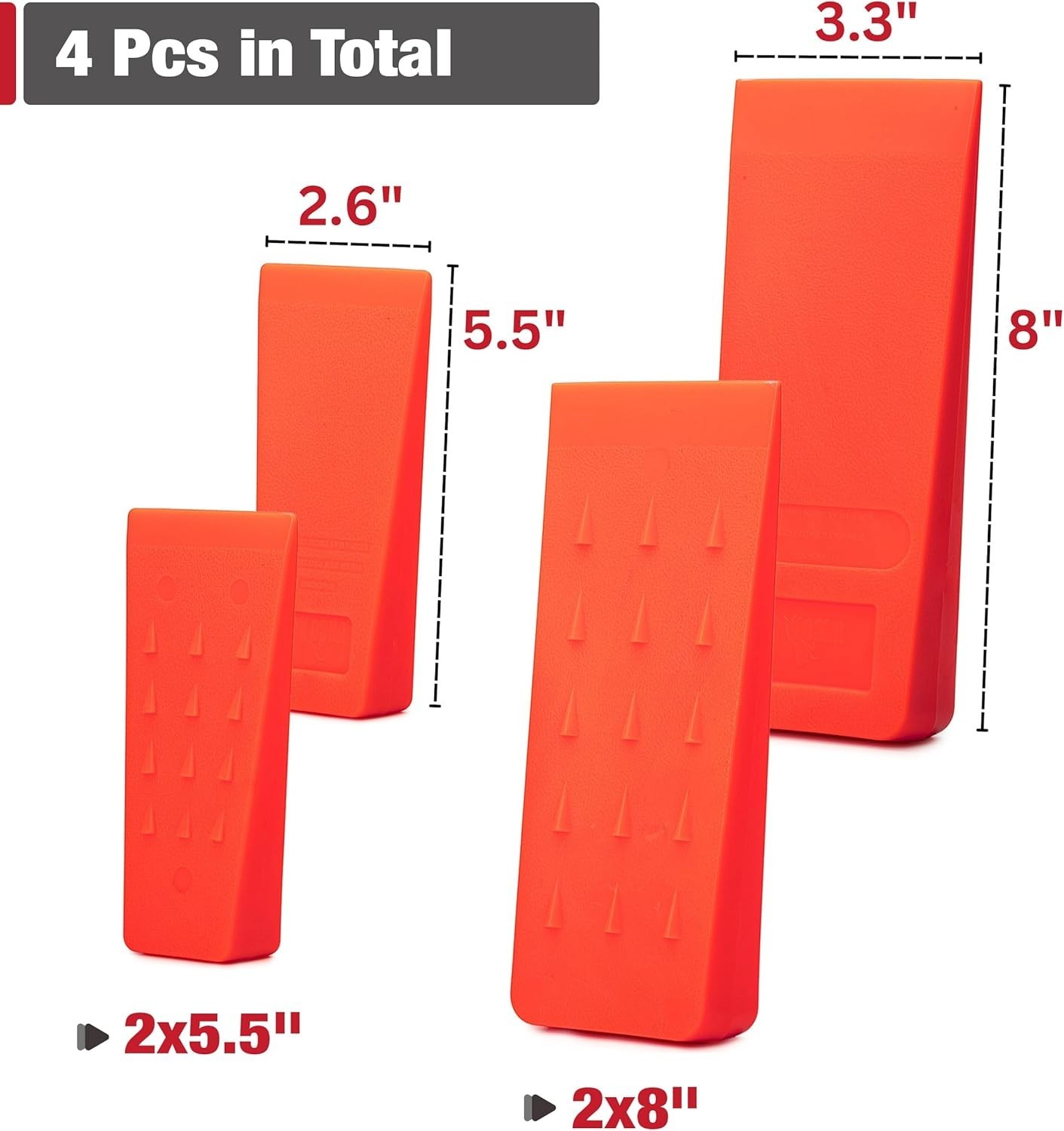 6 pack Tree Felling Wedges chainsaw wedges 5.5+8 tree cutting equipment gallery