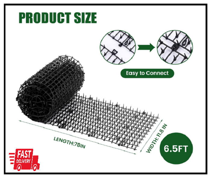 Cat Scat Mat with Spikes 6.5FT Cat Deterrent Mats Plastic Scat Mat gallery
