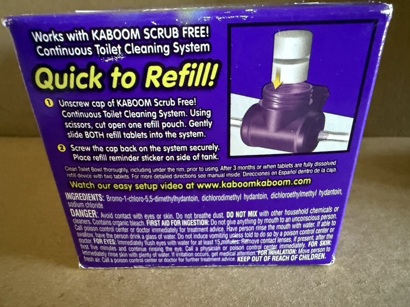 Kaboom Scrub Free Continuous Clean Toilet Bowl Cleaner 5 Refills gallery