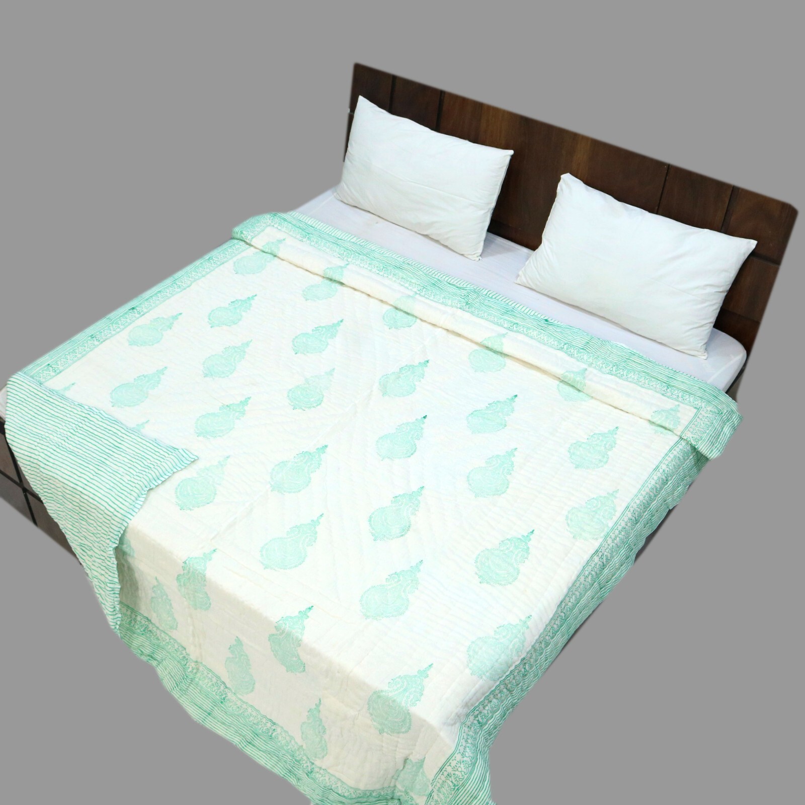Hand Block Print Quilt Jaipuri razai Cotton Quilt housewarming Quilt All Size gallery