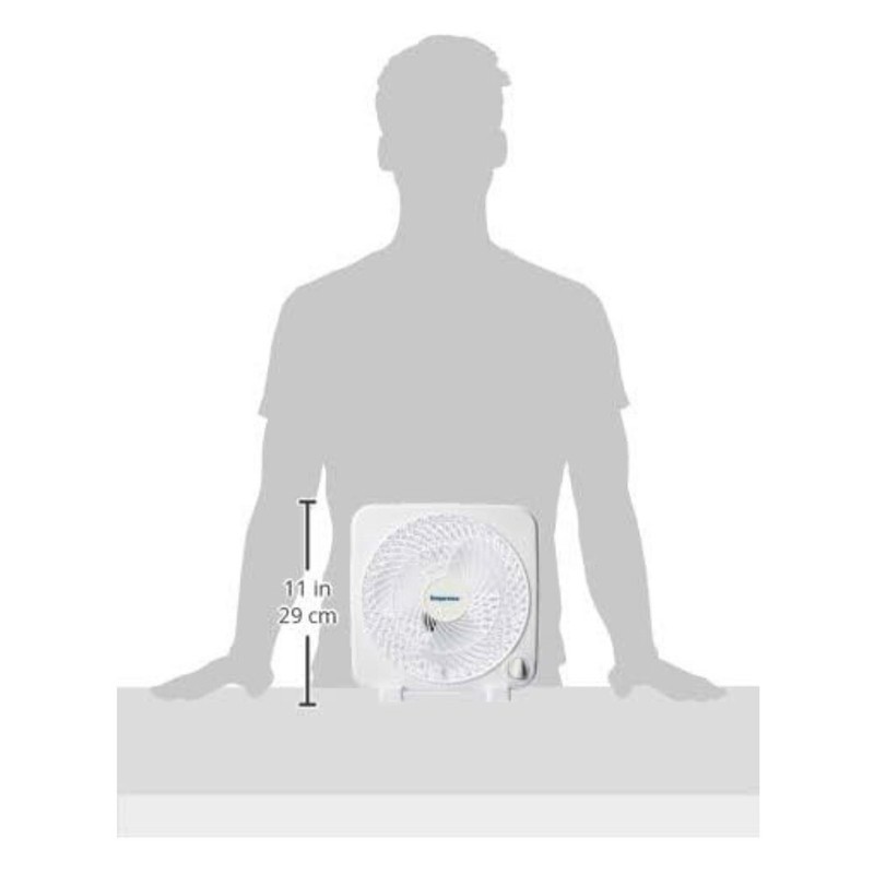 Impress 9 inch Box Fan- White gallery
