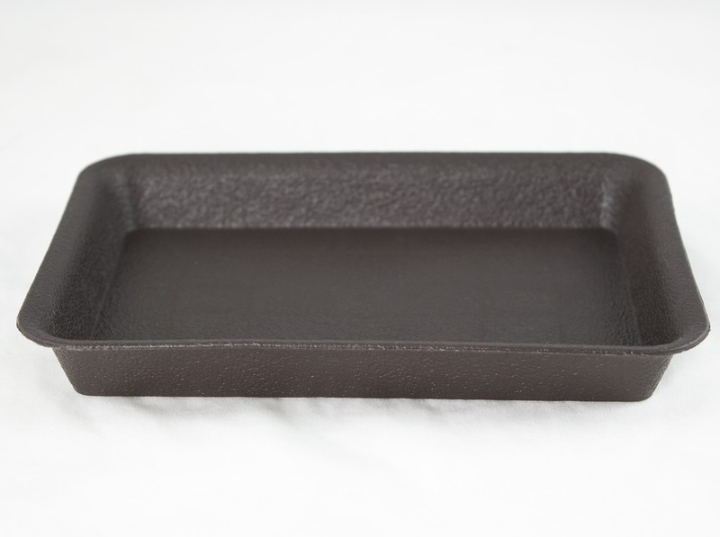 6.25" Rectangular Dark Blue Bonsai / Succulent Pot + Tray + Rock + Mesh Combo gallery