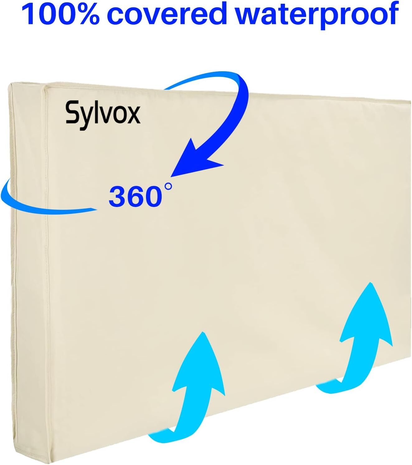SYLVOX TV Cover Waterproof Dustproof Screen Cover 50"-55"TV Suitable outdoor TV gallery