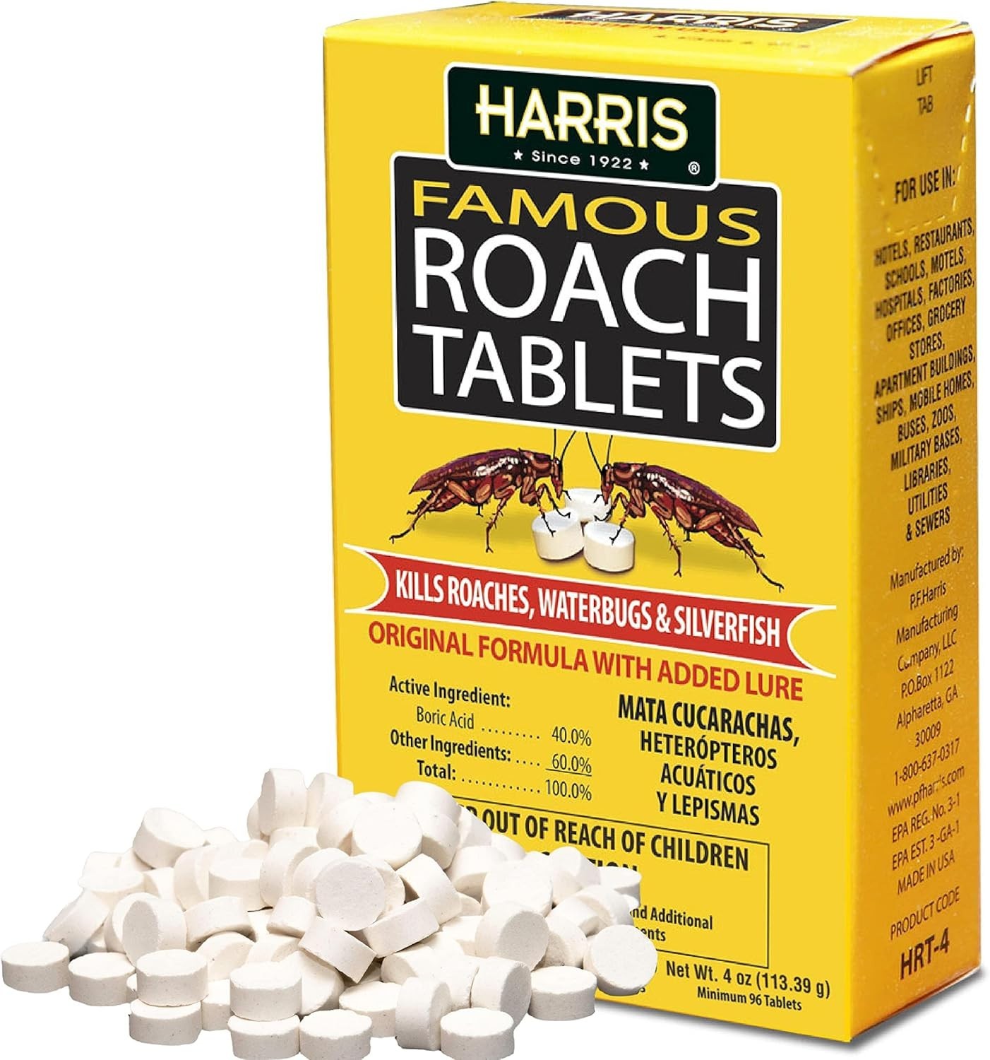 Harris Roach Tablets, Boric Acid Roach and Insects Killer with Lure, Alternative gallery