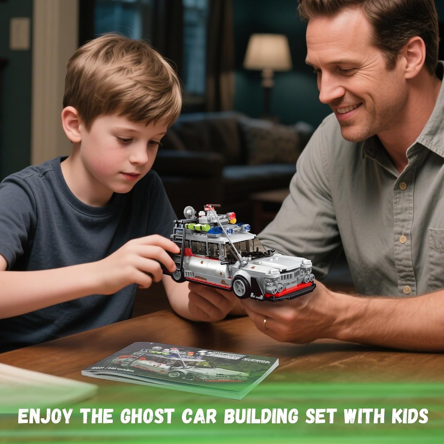 Classic Movie-Inspired Buster ECTO-1 Building Kit - 646PCS Fun for Families gallery