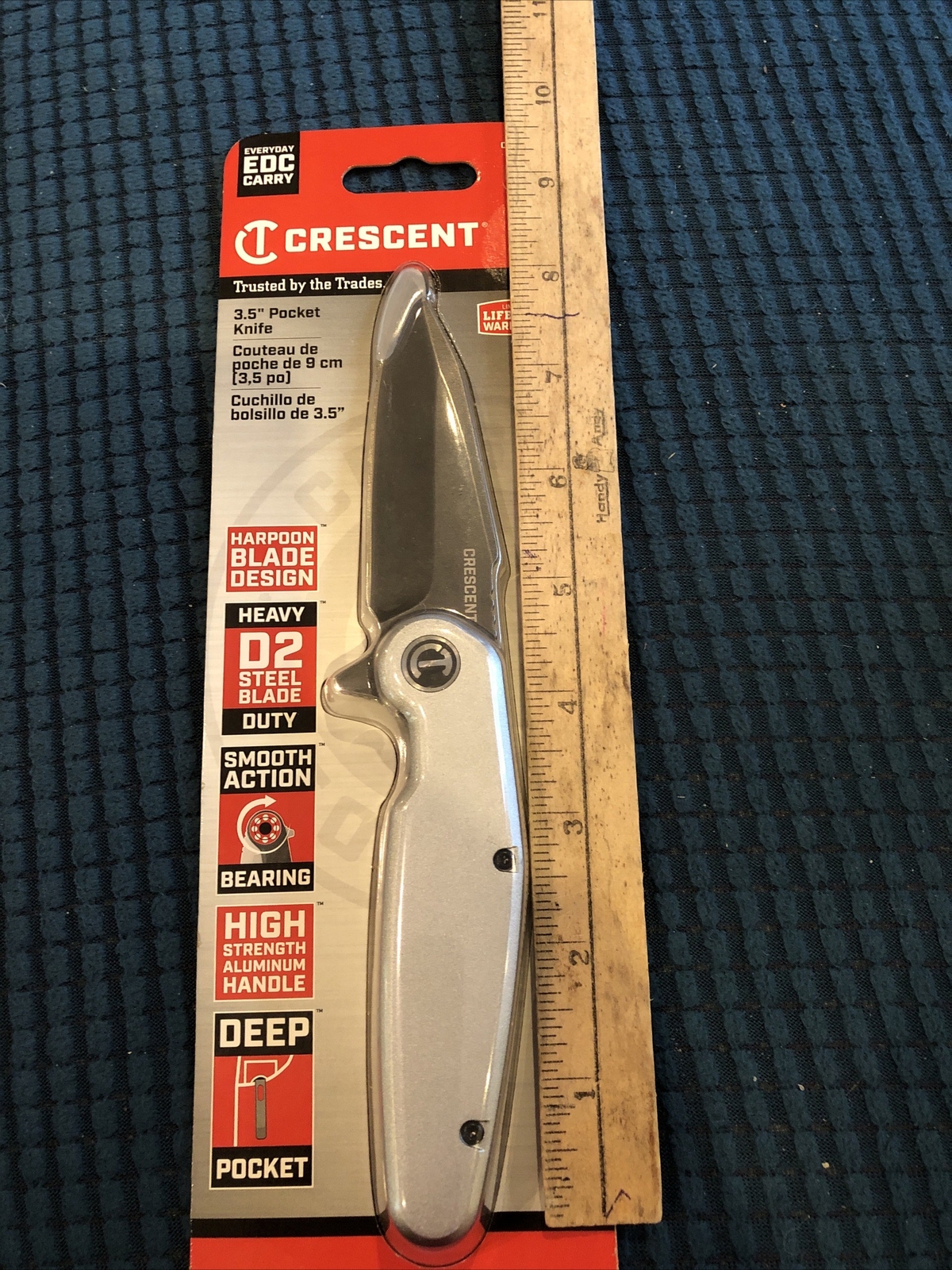 Crescent CPK350A 3-1/2 Inch Harpoon Blade Aluminum Handle Pocket Knife gallery