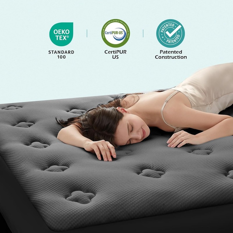 Short Queen Mattress Topper Memory Foam 60" x 75" Comfortable Sleep RV & Camper gallery