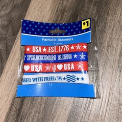 Patriotic Novelty Braclets 4 Count