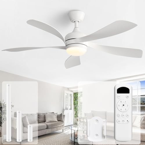 52 Inch Ceiling Fans with Lights and Remote, Outdoor Ceiling Fan with Light gallery