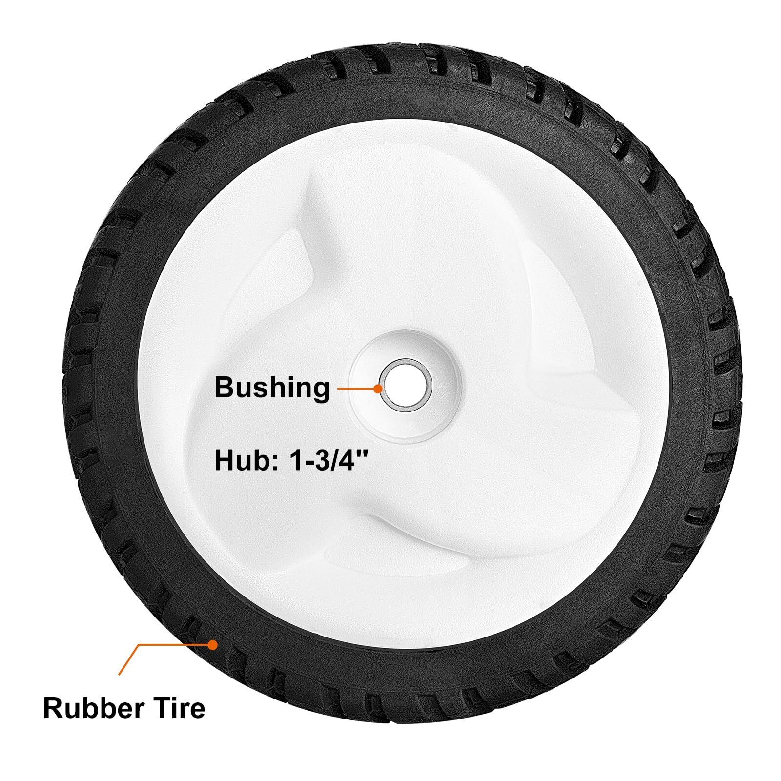 Toro 22 Inch Recycler Mower Drive Wheels - 2 Pack 8 Inch Tire Assembly gallery