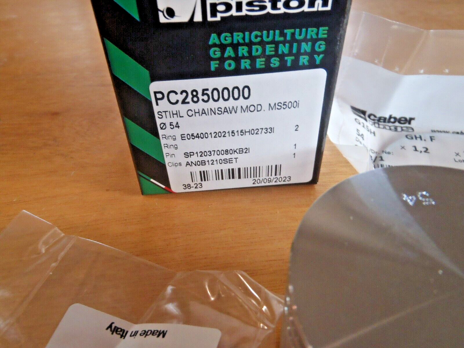 Meteor piston kit for Stihl MS500i 54mm with Caber rings Italy 1147 030 2003 gallery