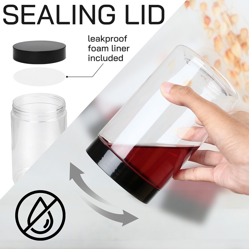 6 PACK 27oz Clear Plastic Jars with Screw On Lids Empty Food Storage Containers gallery