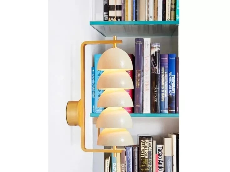 Italian Cream Shade Brass Pendant Focus Chandelier Fixture Light Dining Lamp gallery