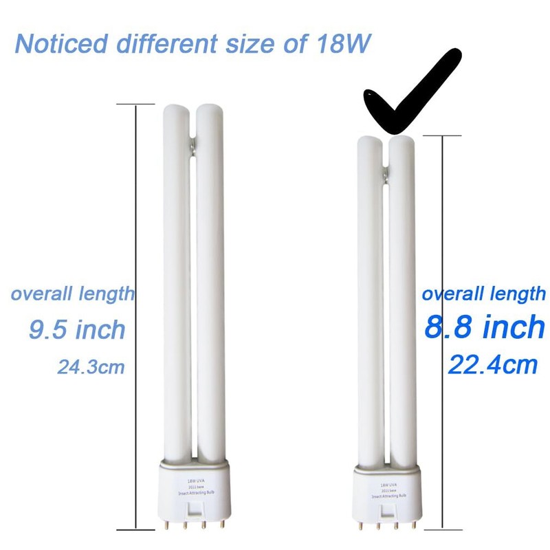 PL18W U/V/A Replacement Black Blue Light Bulb2G11 base 4 pin InlineF18W BL Tw... gallery