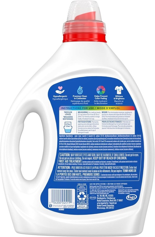 Persil Free & Sensitive Liquid Laundry Detergent, Unscented and Hypoallergenic f gallery