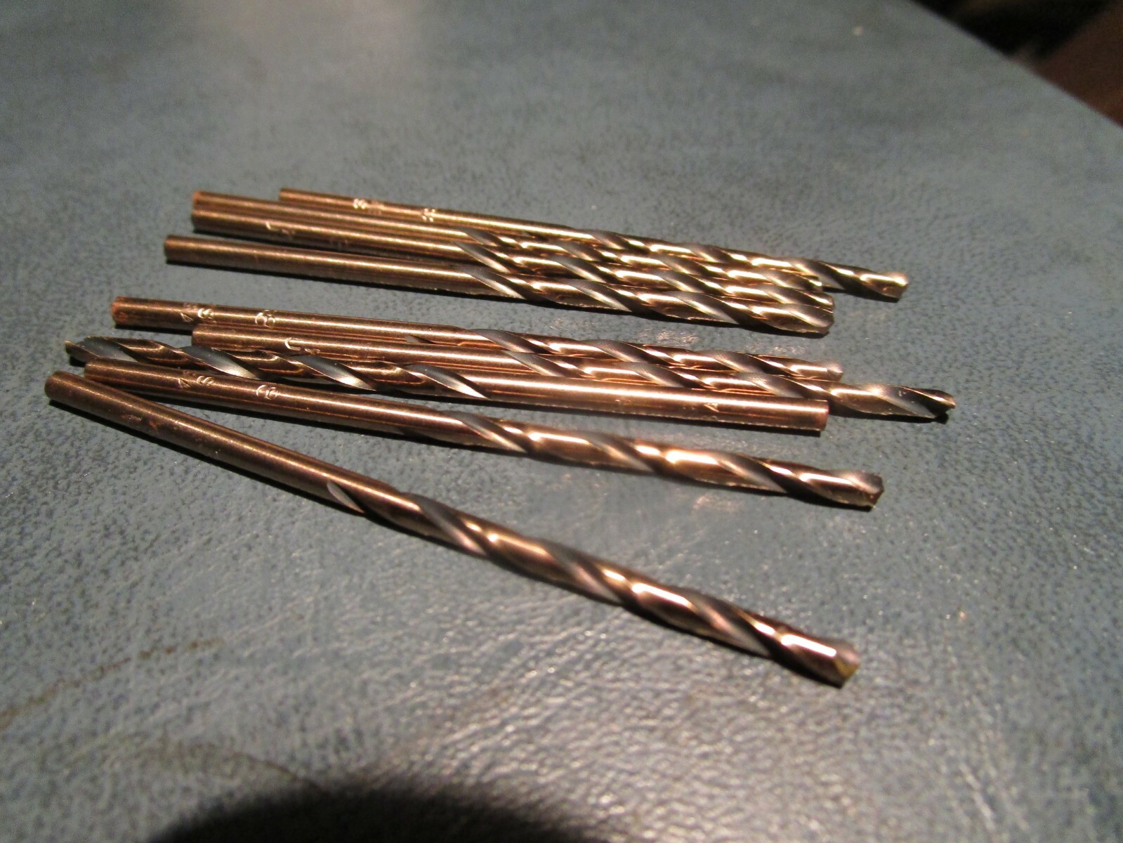 (9) #38 HSS 135° Split Point Black & Gold Finish Jobber Drill gallery