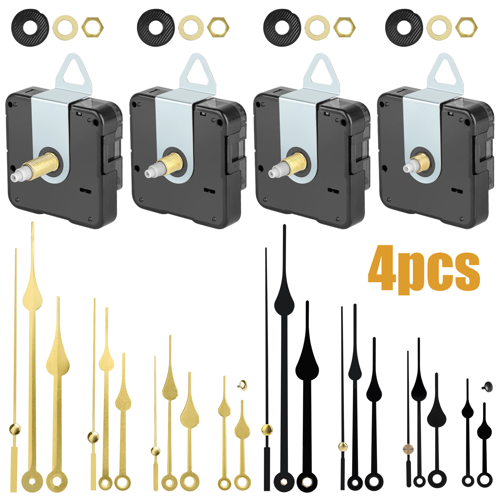 DIY Clock Parts Movement Quartz Mechanism Wall Replacement Repair Tool Hands Kit gallery