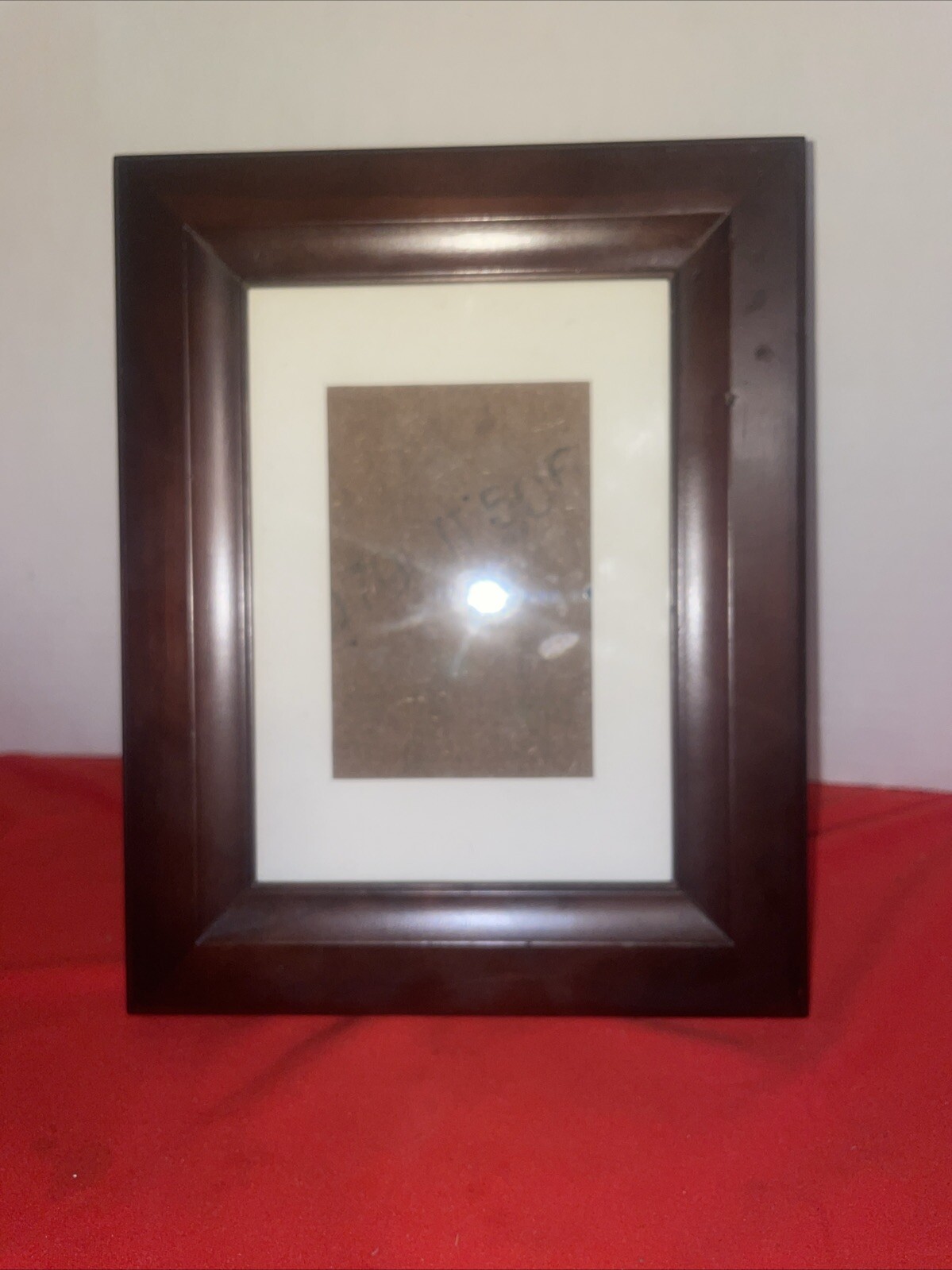 Photo Frame Holds 5x7” Picture Composite Wood Matted Portrait Or Landscape gallery