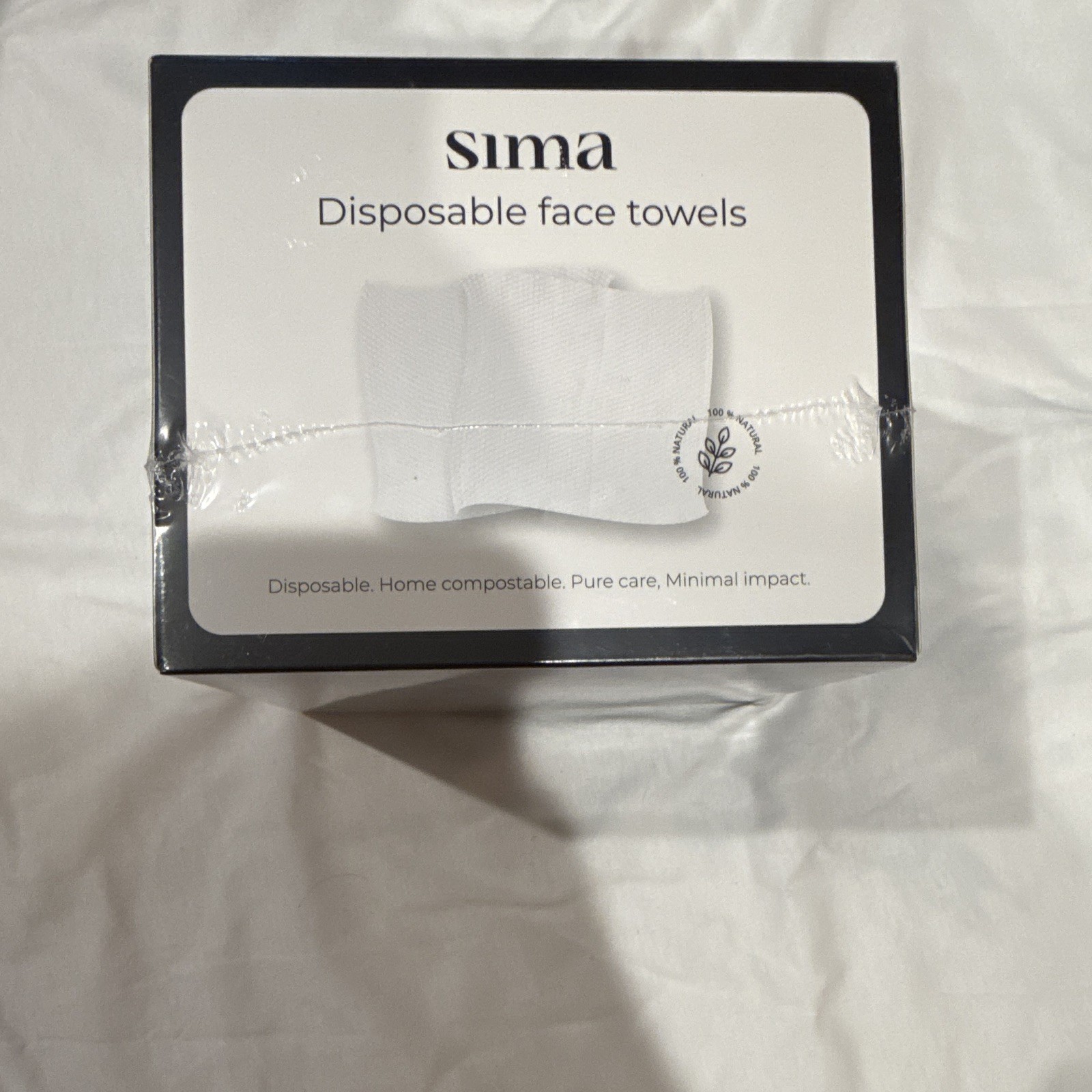 Sima Disposable Face Towels 50 Count Ultra Soft Hypoallergenic Cotton. 4 boxes gallery