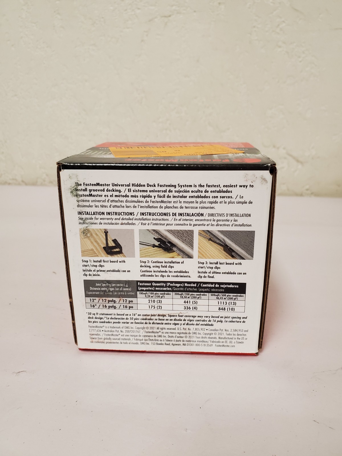 FastenMaster Universal Hidden Deck Fastening System - Clips/Screws for 50 Sq.Ft gallery