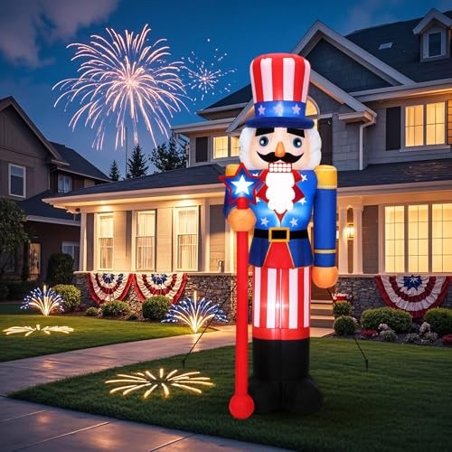 5 ft Independence Day Inflatable Nutcracker Outdoor Decoration, Giant Blow up gallery