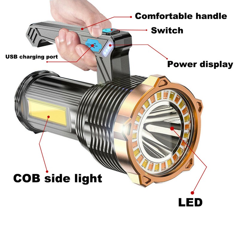 Most Powerful 99000000LM LED Flashlight Super Bright Torch USB Rechargeable Lamp gallery