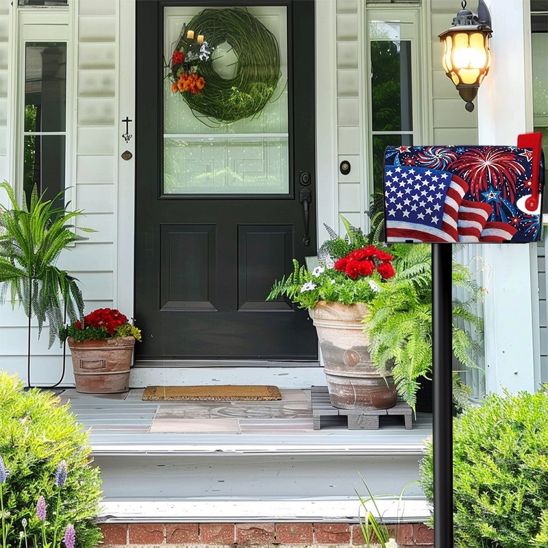Magnetic American Flag Independence Day Series Mailbox Cover 18*21 in gallery