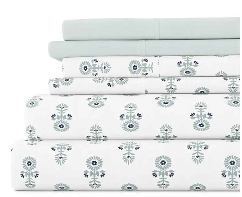 Kaycie Gray 4-Pc Twin Sheet Set Color: Boho Floral Plus 1 Extra Pillowcase gallery